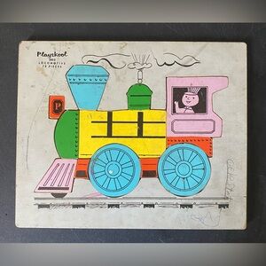 (4) Puzzle Collection Vintage Playskool